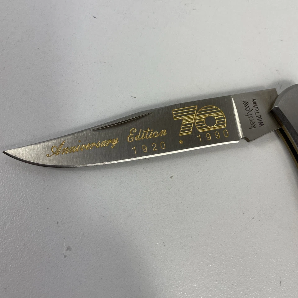 Cuchillo Kershaw Snap-on WILD TURKEY GRABADO 70 aniversario SERIE #B 7757 Foto 2 de 4