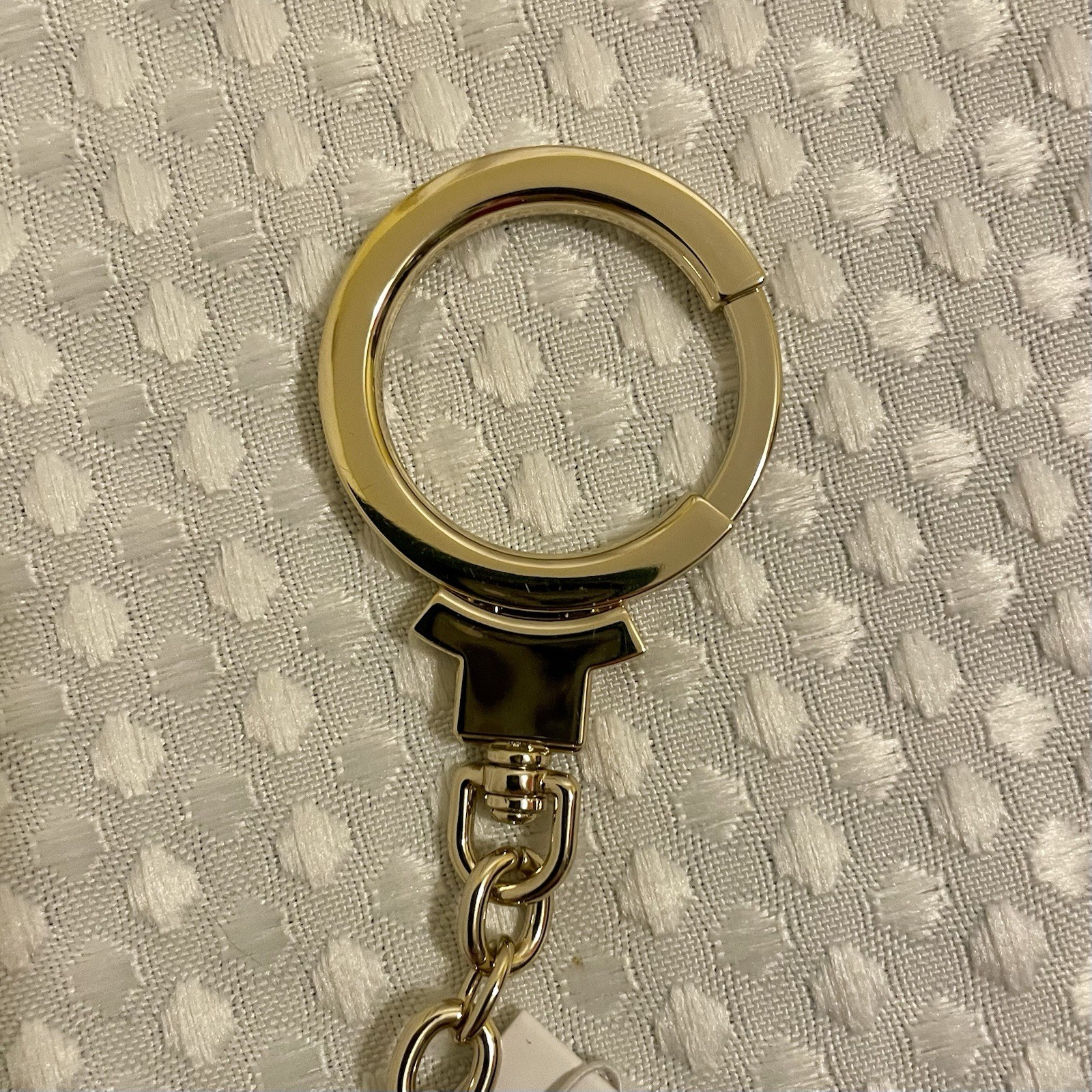 KATE SPADE Star Bright Cat Key Fob Bag Charm Black Leather Faux Fur NWT Retired thumbnail 9