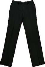 Balenciaga Vintage 2004 A/W Nicholas Ghesquiere Wool Stripe Tuxedo Pants Sz 44