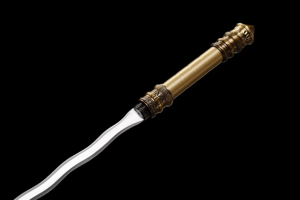 Специальный китайский меч кунг-фу 1095 лезвие из углеродистой стали ножны из нержавеющей стали - Изображение 4 из 4