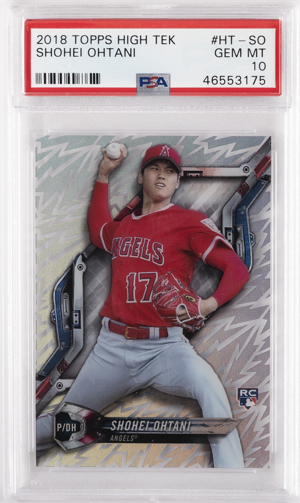 2018 TOPPS HIGH TEK #HT-SO SHOHEI OHTANI ROOKIE RC PSA 10