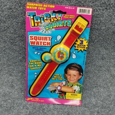 Vintage Ja Ru Squirt Watch Toy 1996 Tricky Squirts Surprise Action Water Toys .