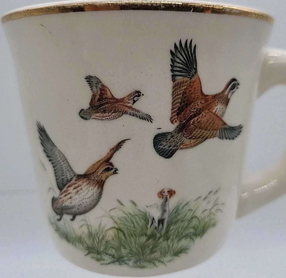 Tazas vintage hechas en EE. UU. caza aves patos vida silvestre al aire libre  Foto 3 de 4