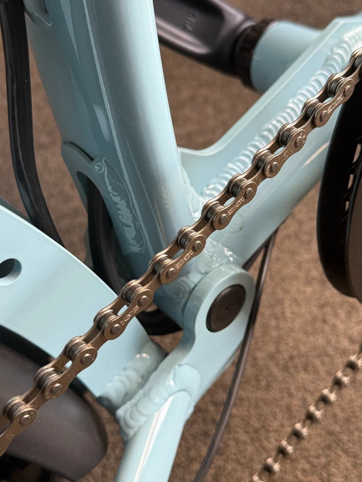 Cadena de bicicleta KMC 6/7/8 velocidades, 126 eslabones 1/2x3/32 pulgadas acero especial para bicicletas Foto 3 de 3