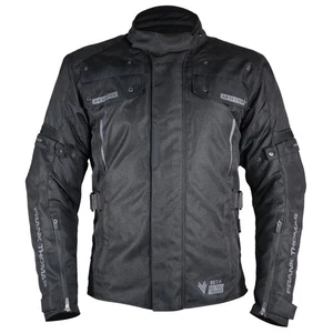 Frank Thomas Beta Textile Motorcycle Jacket Mens Black Grey