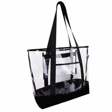 Large Clear Tote Bag  Clear lunch Bag  Large Beach Tote Bag  For Work, Travel, ...