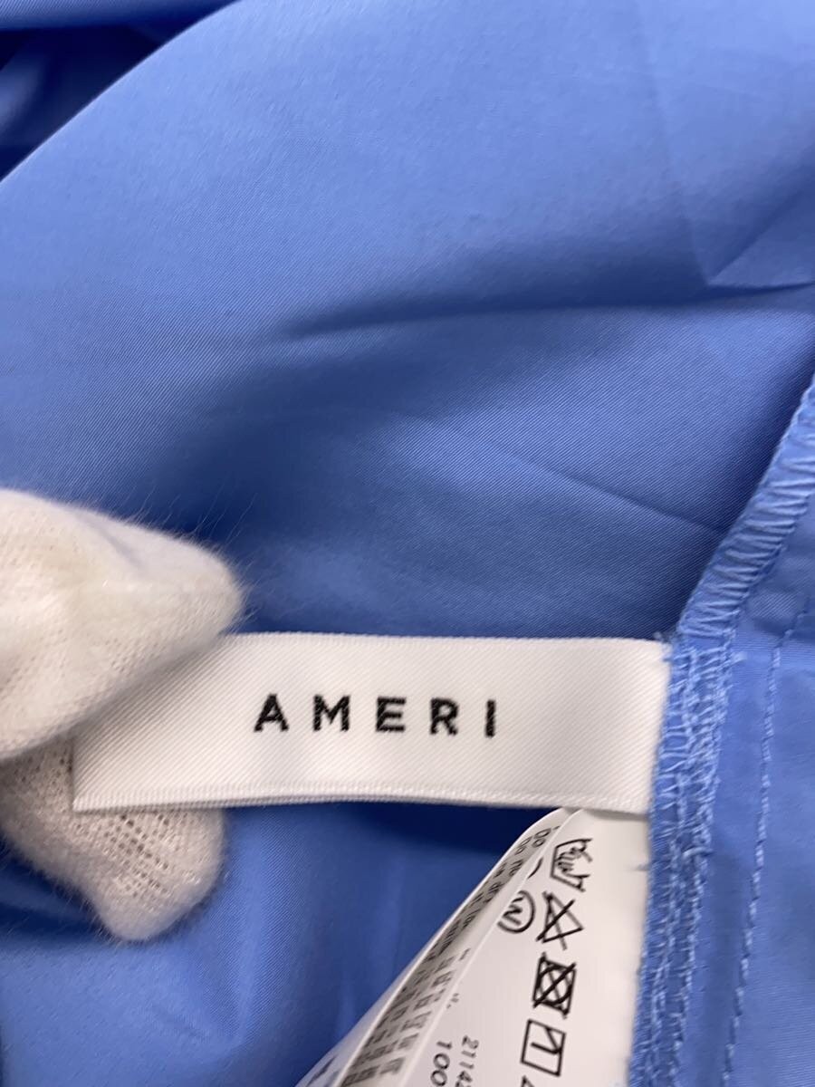 AMERI Shirt Dress S Polyester BLU Solid 014105801… - image 3