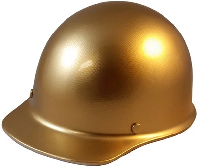 MSA Skullgard Cap Style Hard Hat - Custom Painted Gold