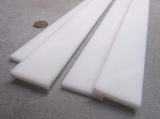 Hdpe White Bar 1/4" Thick x 1.50" Wide x 48" Long, 4 Units, 16 Ft Total