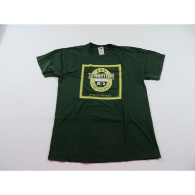 Authority Zero Fine Punk Rock 40 Ounces Green T-shirt Sz L Y2K