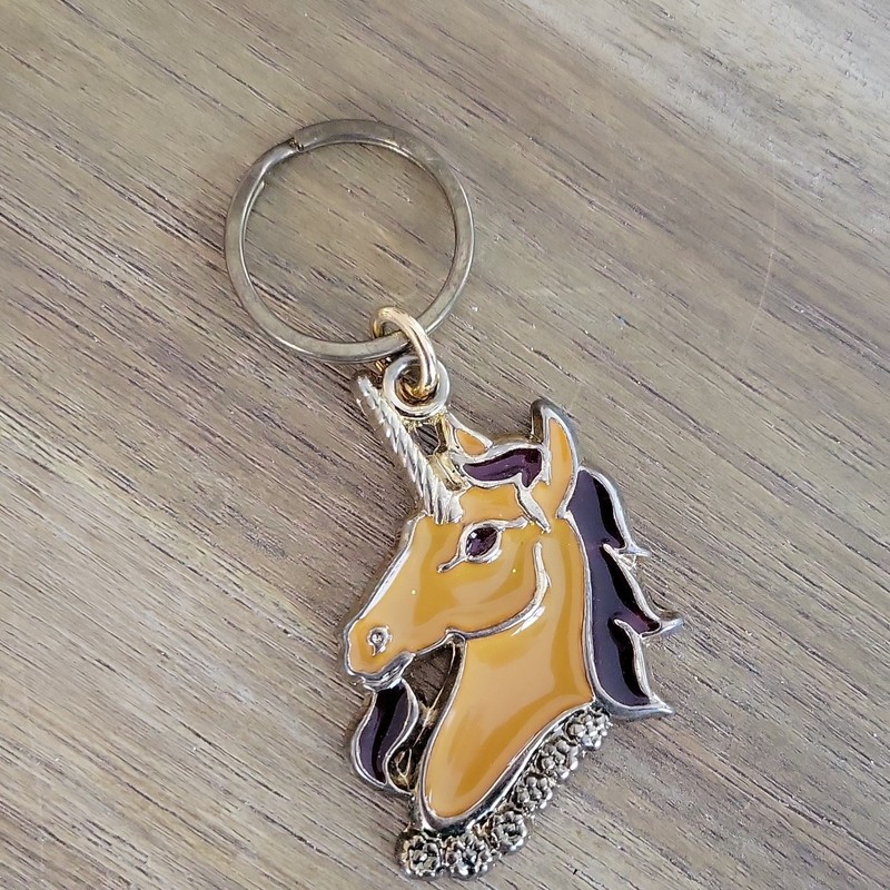 Unicorn Keychain vintage