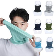 Outdoor Sports Ice Silk Sun Protection Face Mask Neck Gaiter for Cycling Running