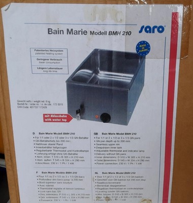 Gastro Speisenwärmebecken im Originalkarton Maße: 345 X 600 X 290 Mm