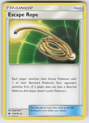 Escape Rope 114/147 Burning Shadows Uncommon Trainer