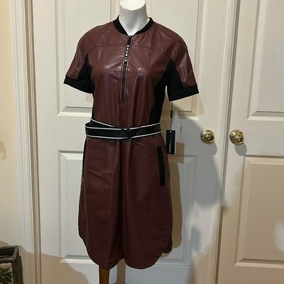 Marc Cain Sport Faux Leather Dress. NWT. Size N3/medium