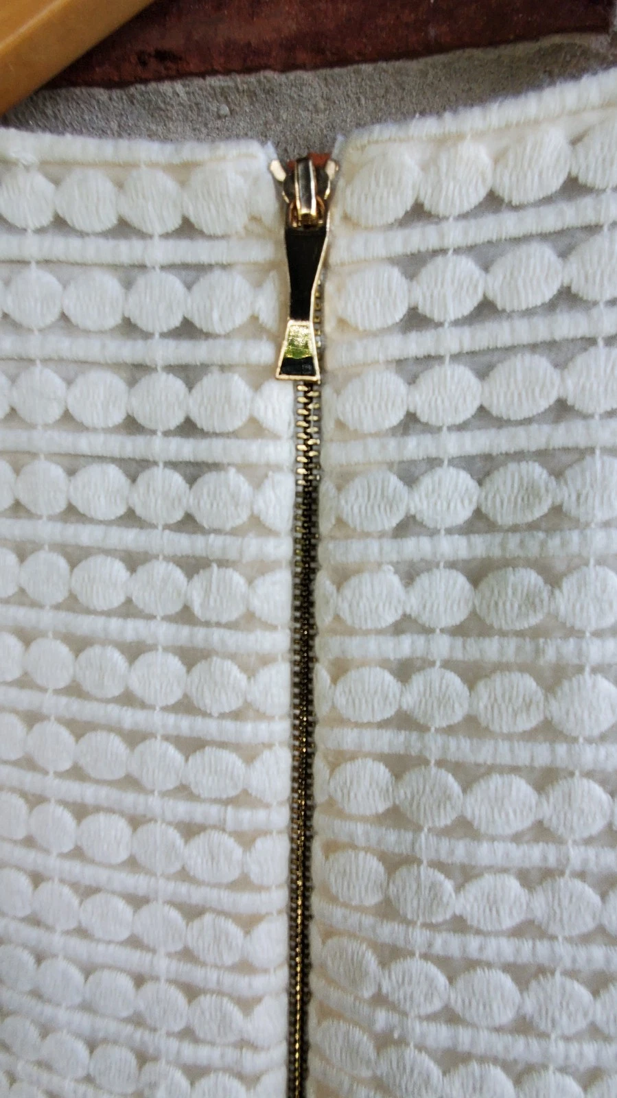 Abito Kate Spade 6 avorio bianco sporco fantasia cerchio ottimo lunghezza 34