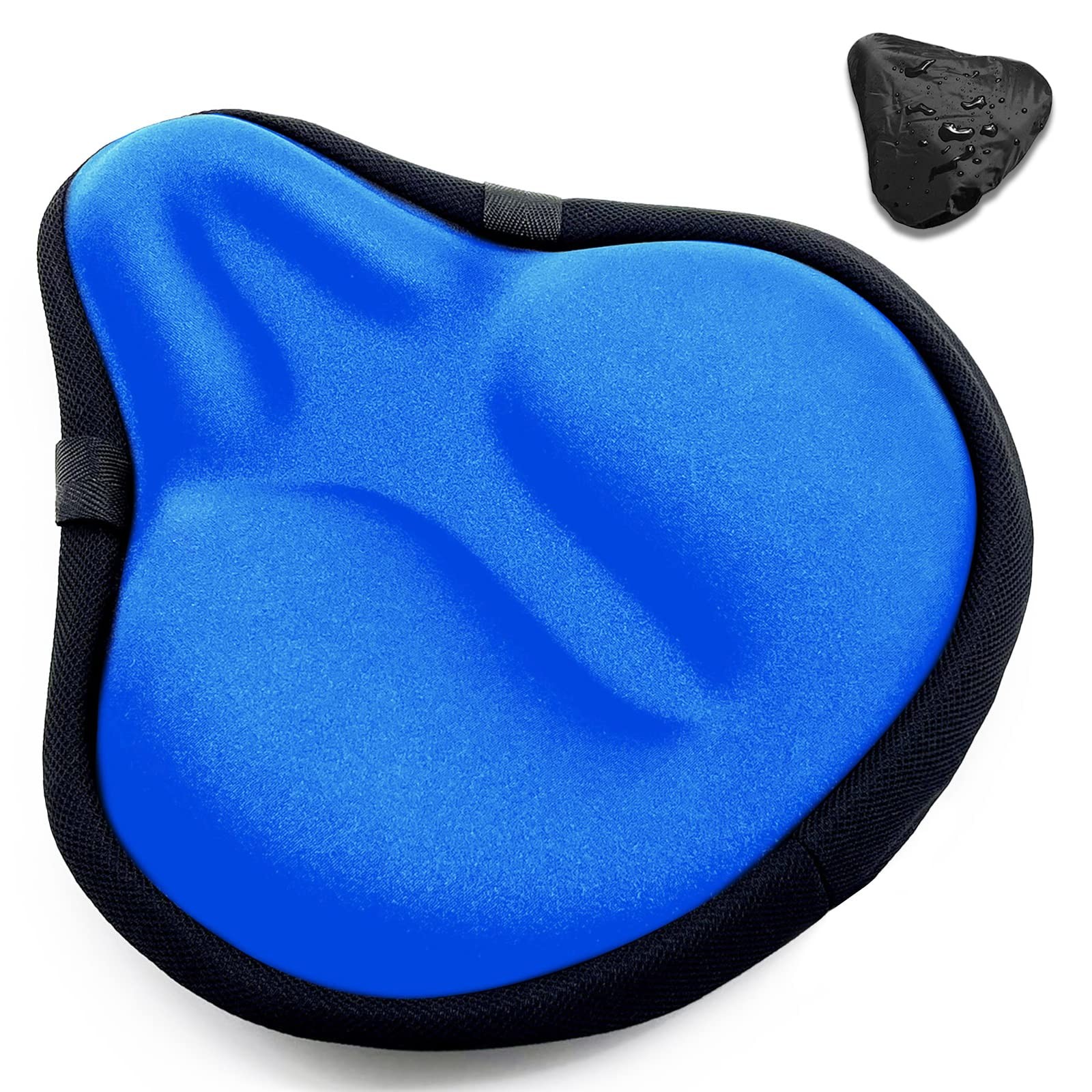 Bicycle Seat Cushion, Wide Gel Exercise Bike Seat Cushion fo