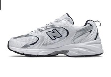 New Balance 530  Weiß Dunkelblau mit silbern...