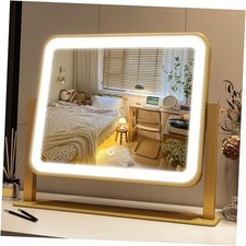 Vanity Mirror with Lights 14x12 Inch - Makeup Mirror with 14"L x 12"W Gold