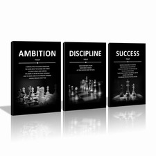 Xbolu Motivational Wall Decor Success Wall Art Inspirational Quotes Pictures ...