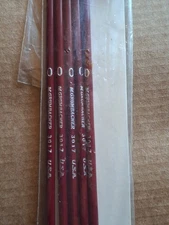 M. Grumbacher Vintage Red Handle Detail Brush #3917 Sz 0 New In Package Set Of 5