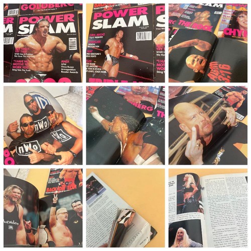 Lotto riviste vintage WWF Power Slam x9 The Rock Shawn Michaels, 1999-2002 - Foto 10 di 10