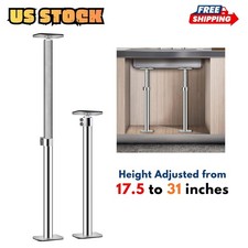 Adjustable Undermount Sink Bracket Stainless Steel Support Pole for Kitchen Sink