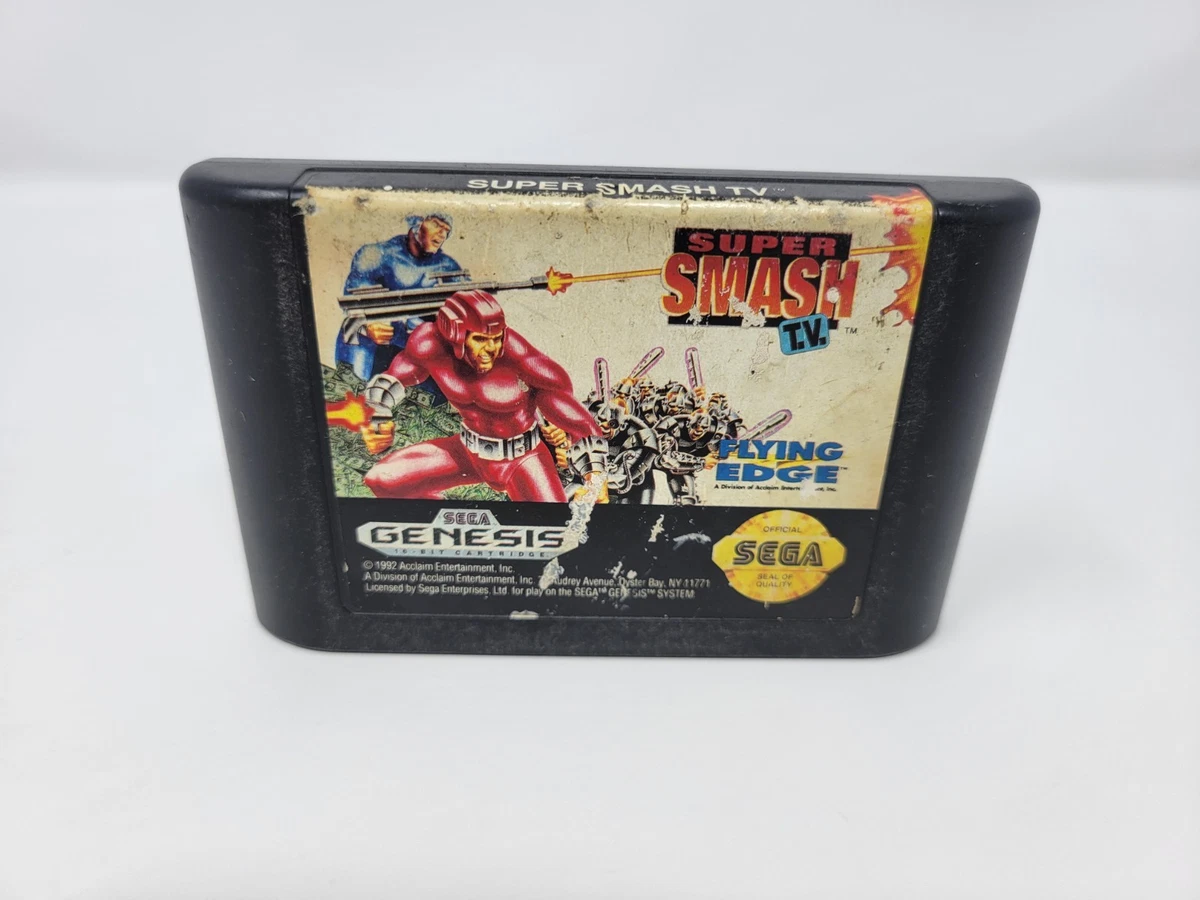 Jeu MegaDrive Super Smash TV - Version En Boîte (sans Notice) - Bon état, Pour Collectionneurs