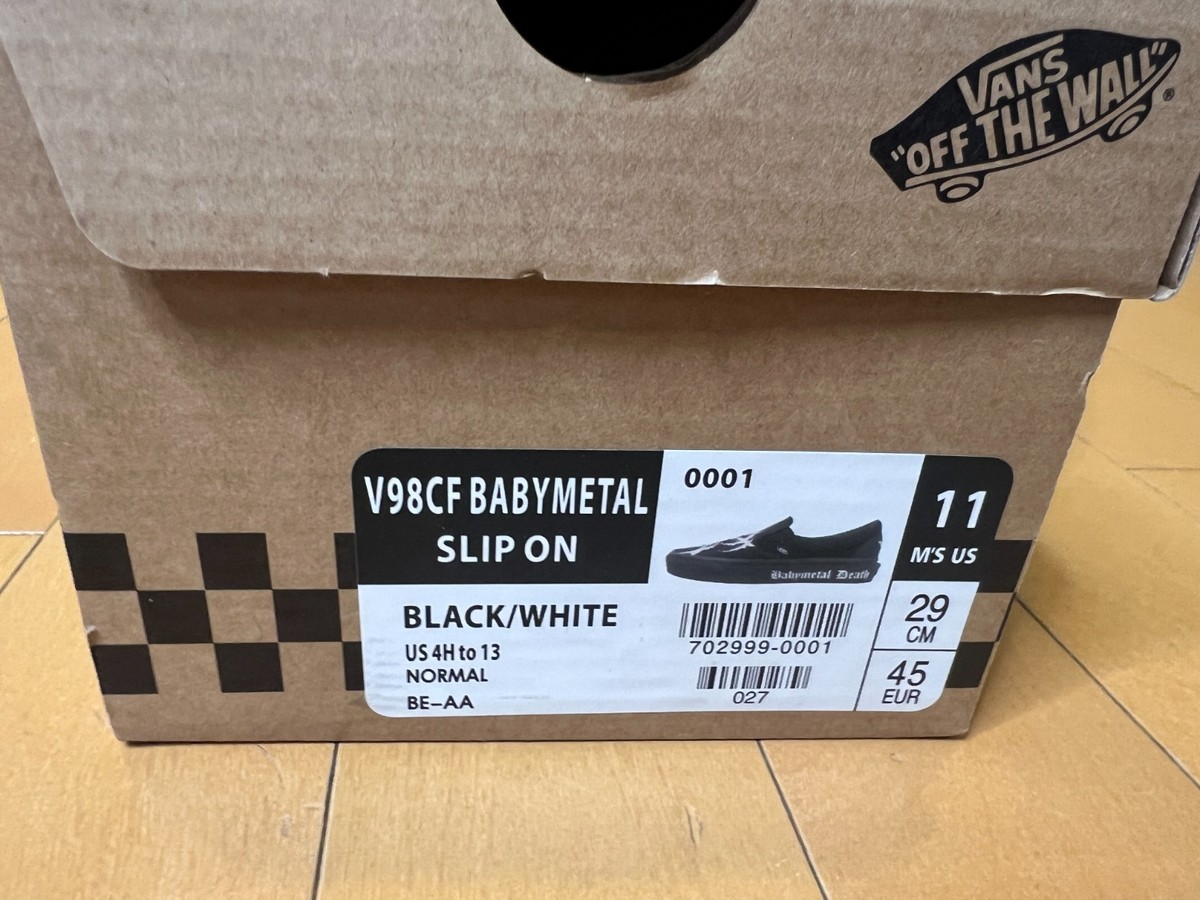 BABYMETAL × Vans Slip-On 29cm