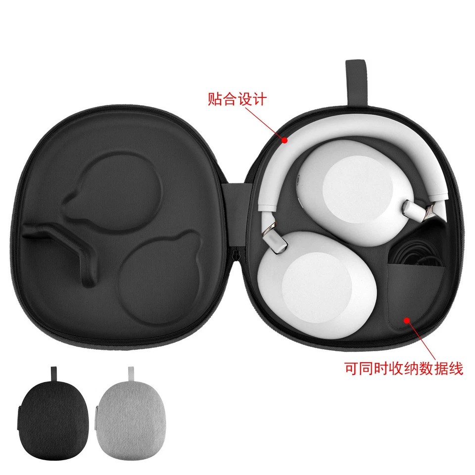 Storage Bag Protective Case Travel for Sony WH-1000XM6 Headphones Ear Pads Cover - Image 2 of 4