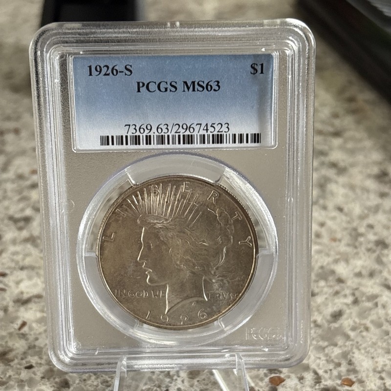 1926-S Peace Dollar PCGS MS-63