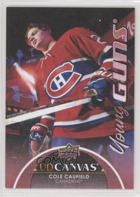 2021-22 Upper Deck Series 2 UD Canvas Young Guns Cole Caufield #C211 Rookie RC