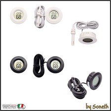 TERMOMETRO IGROMETRO DIGITALE CON SONDA SENSORE RIVELATORE TEMERATURA UMIDITA