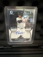 2023 Bowman Draft - Chrome Prospect Autographs Brock Vradenburg #CDA-BV Ref 