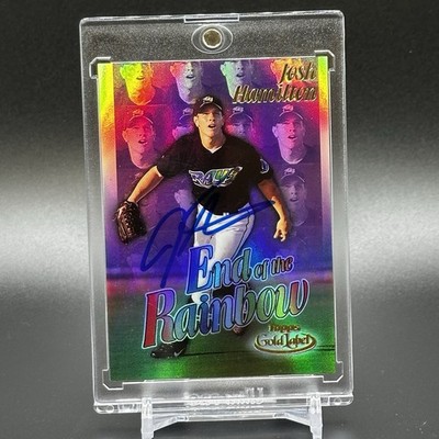 2000 Topps Gold Label End of the Rainbow Josh Hamilton #ER3 IP Auto - TB Rays RC