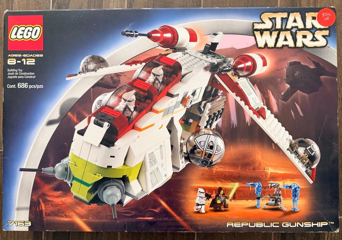 LEGO STAR WARS 7163 Republic Gunship ~ New in Sealed Box