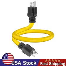 3 Prong Plug 125V Double Male Extension Cord NEMA 5-15P to 5-15P