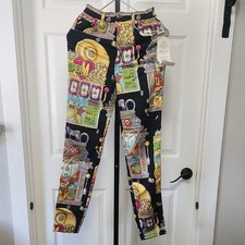 Moschino 1990's Casino Print High-Waist Jeans Size 29 NWT