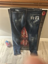 Dsquared2 Icon Men s Blue Denim Straight Jean...