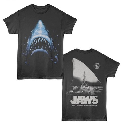 Jaws 70's Thriller Movie You'll Never Go In The Water Again Shark Men's T Shirt