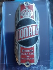 Vintage Head Badge Monark Silver King Bicycle...