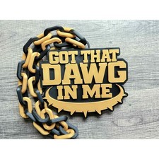 Got That Dawg In Me Oversized Necklace, Hype Chain Made To Order