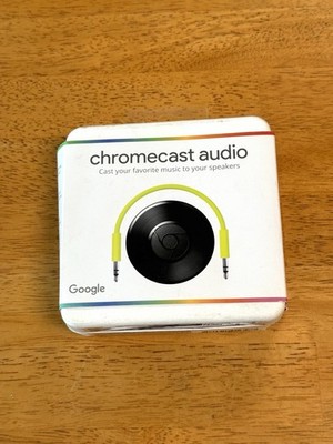 Google Chromecast Audio Media Streamer Black  Brand New Sealed