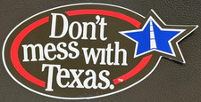 "Don't Mess with Texas" Decal Bumper Sticker For Car or Home -TX Lone Star State