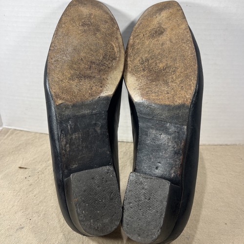 Bally Made In Switzerland Womens Black Leather Loafer Slip On Flats Sz 7.5 E - Picture 15 of 15