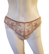 Vintage Felina Lace Embroidered Thong Panty