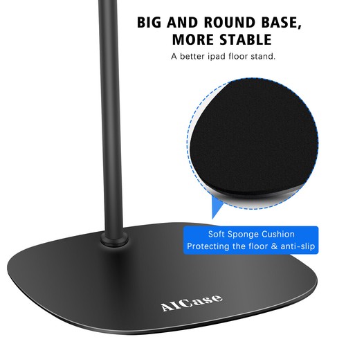 Detachable Universal Cell Phones Tablet iPad Selfie Gooseneck Floor Stand Holder - Picture 6 of 11