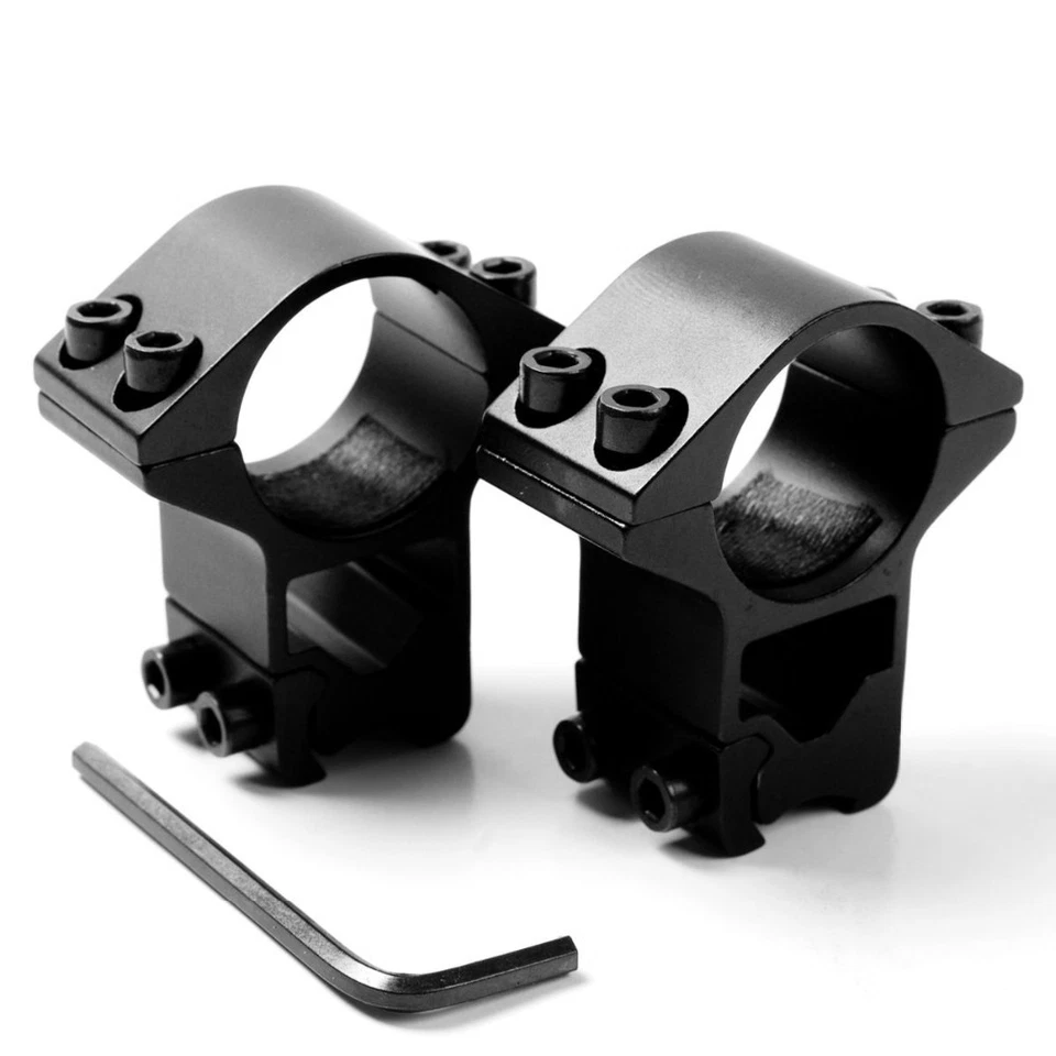 One Pair 25.4mm Ring 1''& 11mm Dovetail Rail 3/8" Mount High Profile Rifle Scope - Image 4 of 4