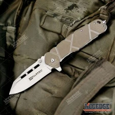 8" Pocket Knife Rescue EDC Survival Hunting G10 Handle Belt Clip Glass Breaker