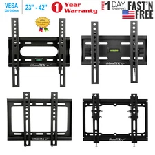 LCD LED Full Motion TV Wall Mount Bracket Tilt Fixed 23 26 27 32 37 40 42 inch